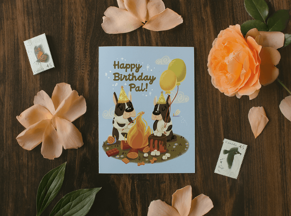 Campfire Birthday Card