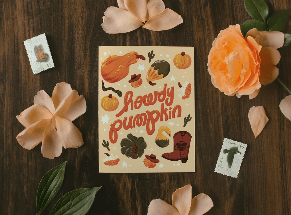 Howdy Pumpkin Card