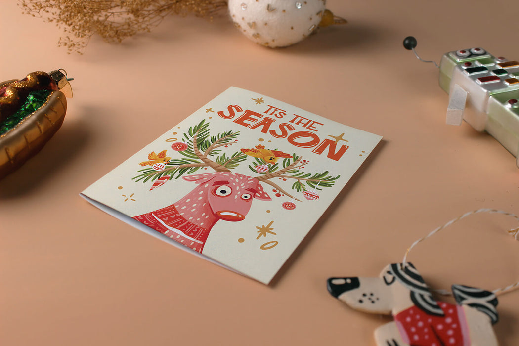 Festive Reindeer, Boxed Set of 8