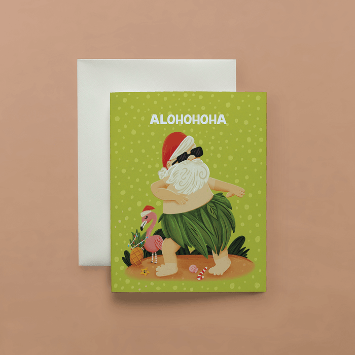 Alohohoha Santa Card