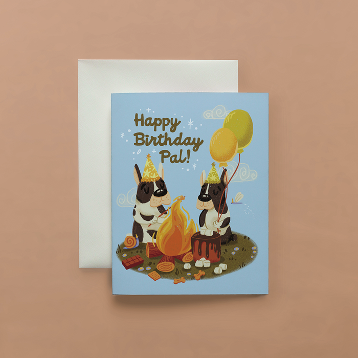 Campfire Birthday Card