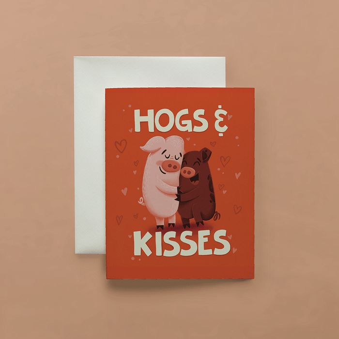Hogs & Kisses Card