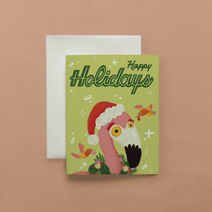 Holiday Flamingo Card